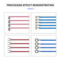 Mesin Pemotong dan Pengupas Kabel Otomatis dengan Kepala Servo Tunggal/Ganda, Peralatan Crimping Terminal untuk Pengolahan Kabel