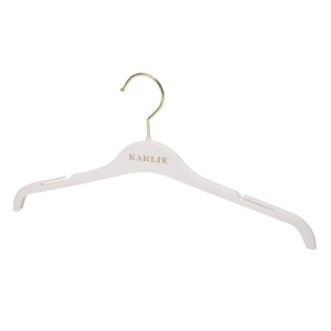 Ventes chaudes 2023, cintres pour vêtements pour femmes, économiques, durables, peu encombrants, cintres <span class=keywords><strong>en</strong></span> plastique blanc fins pour vêtements, cintres avec logo personnalisé - Product Image 2