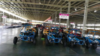Kandi 150cc 200cc Buggy tout-terrain à essence 4 temps biplace automatique pour adultes, kart à pédales 12V 4 temps
