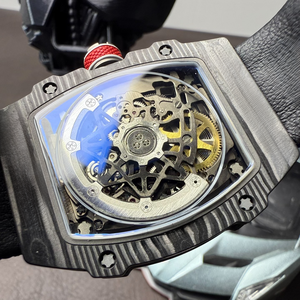 67-02 Men Luxury Carbon Fiber Mechanical Watch, 7.8mm Thin, 33g Lightweight Sport Watch - Product Image 3
