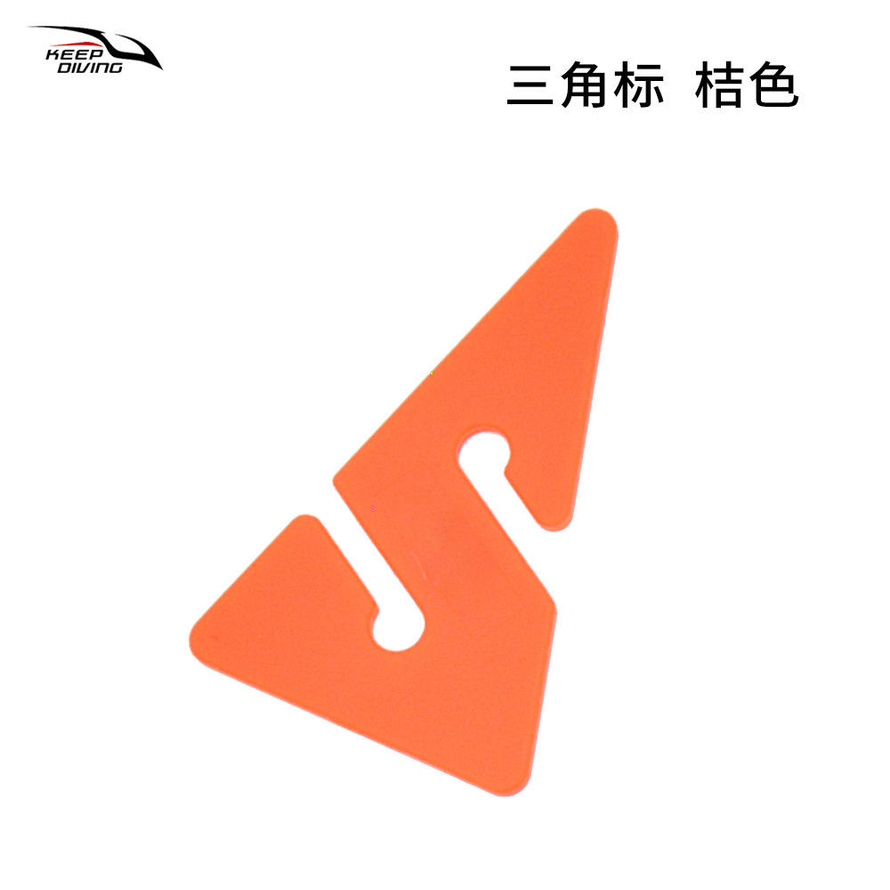 Triangle mark orange