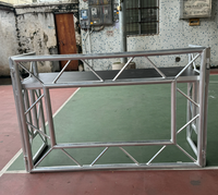 Table DJ pliable portable Easy Instalion, structure en aluminium, table de scène professionnelle pour événements