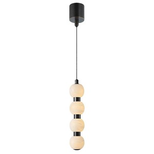 Lustre LED moderne minimaliste en forme de longue bande, design à six têtes, doré, pour la décoration intérieure - Product Image 5