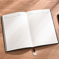 Carnet de notes personnalisé en cuir A5 avec reliure spirale, couverture rigide, option de logo personnalisé, 100 feuilles pour l'écriture