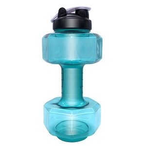 Fitness Eco-friendly Hydration Gym School Dumbbell <b>Plastic</b> Water Dumbbell Water Bottle Travel Bottle - Product Image 6