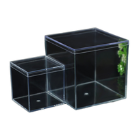 Meilleure Vente : Boîte de Présentation Rectangulaire Moderne en Plastique Acrylique Moulé par Injection, Support Transparent à Couvercle Rabattable pour Vitrine