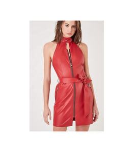 Mono Sexy de piel sintética para mujer, traje ajustado con cremallera trasera de una pieza, traje fetiche elegante, Catsuits, Mono para mujer - Product Image 4