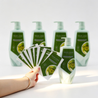 Etiquetas Adhesivas Personalizadas para Cosméticos, Acabado Mate, Ecológicas, de BOPP, Resistentes al Agua, para Botellas de Gel de Ducha