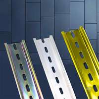 Rail DIN en acier inoxydable JCH KSDR 35 mm x 7,5 mm, longueur 1 m, pour câble électrique, fabriqué en Chine