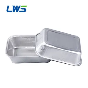 LWS-A135 Diskon Besar Wadah Makanan Aluminium Foil Foil Sekali Pakai Maskapai Casserole Tugas Berat dengan Tutup