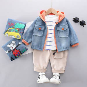 Ventes chaudes, nouvelle collection de vêtements pour enfants, ensembles de vêtements pour garçons, vestes élégantes et pantalon kaki - Product Image 5