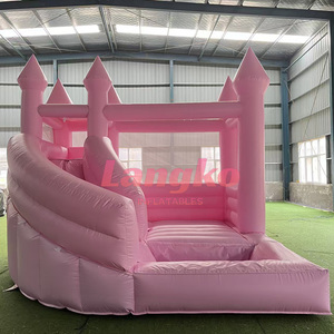 <span class=keywords><strong>Castillo</strong></span> Inflable de Princesas con Tobogán, Casa de Brinco Inflable para Niños al Aire Libre - Product Image 4