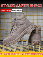 Chaussures de sécurité pour hommes de haute qualité, résistantes aux chocs et aux perforations, avec embout en plastique, toutes saisons, hiver, protection