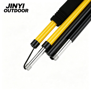 Outdoor running poles, <b>foldable</b> trekking poles, 3K carbonfibe, anti-slip, telescopic <b>walking</b> <b>sticks</b>, hiking and mountaineering - Product Image 4