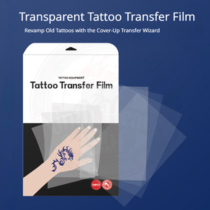 50 Piezas de Película Transparente para Transferencia de Tatuajes, Fácil de Usar, Película Térmica para Copiar Plantillas, para Suministros de Arte Corporal - Product Image 2