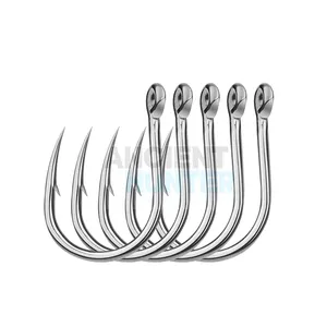 Ancient Hunter stainless steel Saltwater Fishing Hooks 20pcs Jigging Hooks 1/0 3/0 5/0 7/0 9/0 11/0 13/0 Single Jig Hook