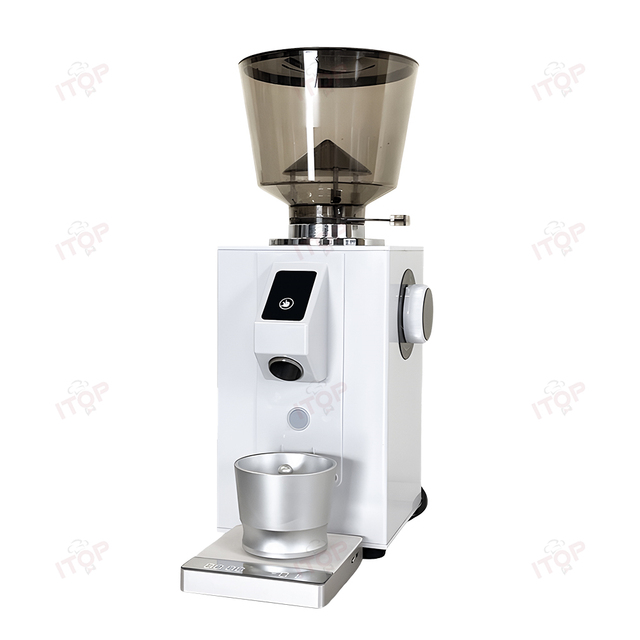 New Style Flat Burr Coffee Grinder by Weight Stainless Steel Electric Electronic Touch Control