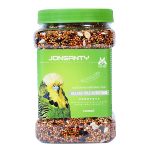 JONSANTY पक्षी तोता फ़ीड Budgerigar/Agapornis खाद्य डीलक्स पूर्ण पोषण पक्षी फ़ीड है। - Product Image 3