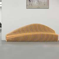 Bancs longs en bois au design paramétrique moderne et personnalisé, tabourets communaux pour l'extérieur, hôtels, écoles, hôpitaux, parcs, salles