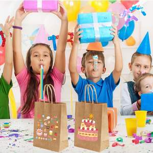 Recyclable Brown Custom <b>Paper</b> Food <b>Bag</b> Shopping Handle <b>White</b> Kraft <b>Paper</b> <b>Bag</b> - Product Image 5