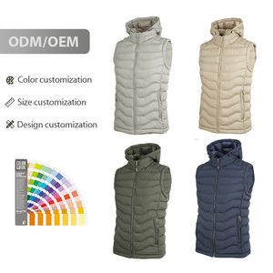 Chaleco de moda sin mangas impermeable con logotipo personalizado, diseño de chaleco cálido, modelo L2001 - Product Image 1