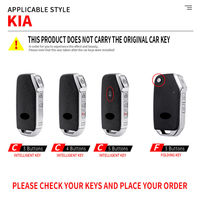 Étui pour clé de voiture compatible avec Ceed Soul Xceed Niro EV Seltos Telluride Sorento K3 K5 Proceed Cerato Sportage Accessoires
