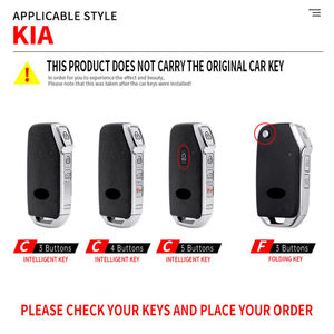 Funda para Llaves de Coche Compatible con Ceed, Soul, Xceed, Niro EV, Seltos, Telluride, Sorento, K3, K5, Proceed, Cerato, Sportage y Accesorios - Product Image 3