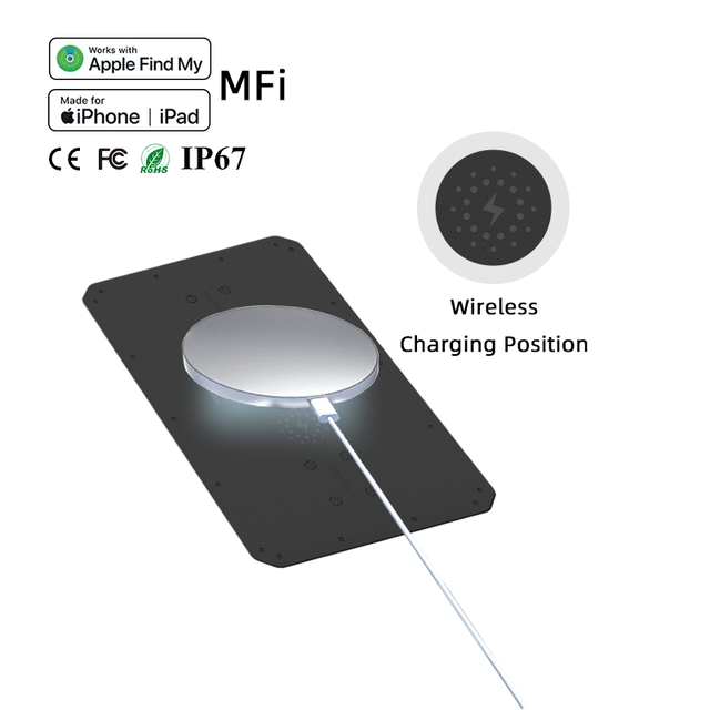 Thin GPS Tracker Rechargeable MFi Certified Smart Air Tag Card Key Finder Locator Wallet Tracker for Apple Find My