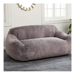 Weiches Kunstpelz-Bedeckung Riesenbohnenbeutel Sofa Couch übergroßer Bohnenbeutel-Sessel für Erwachsene Wohnzimmer