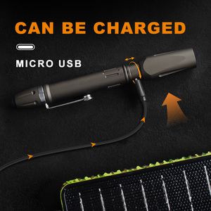 अल्ट्रा उज्ज्वल आउटडोर मिनी छोटे पोर्टेबल पेन आकार के दीपक चिकित्सा रिचार्जेबल टॉर्च लाइट सामरिक फ्लैशलाइट - Product Image 2