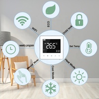 Termostato Inteligente Tuya para Habitaciones, Controlador WiFi para Unidades de Ventilación y Refrigeración (FCU) HVAC, Fabricante OEM