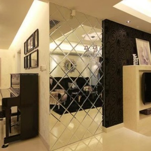 Miroirs muraux biseautés de formes multiples au design moderne pour la décoration intérieure dans un style tendance - Product Image 6
