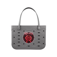 Sac à bandoulière pour femme en EVA, personnalisé ODM, imprimé roses, antichoc, avec support creux pour badge, sac fourre-tout quotidien d'extérieur