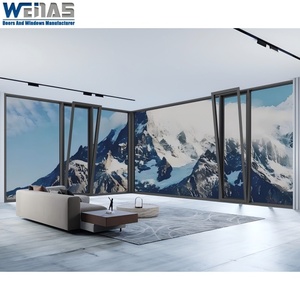 Bán hàng nóng cửa sổ cửa sổ đôi kính cường lực nghiêng nhôm và cửa sổ xoay - Product Image 3