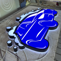 Lettres en acrylique lumineuses LED de luxe pour la publicité extérieure des entreprises et l'image de marque des salons, pour les enseignes murales de bâtiments et de bars