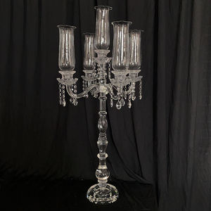 Luxury <b>Glass</b> Candle Holder Home Decor Wedding Ornaments <b>Candlestick</b> Candelabra Wedding Centerpieces - Product Image 3
