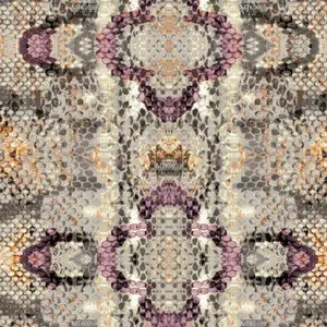 南洋纺织印花设计: 蛇形数码印花