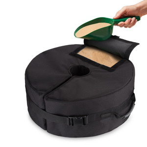 Sac de lestage rond pour base de parasol, étanche, support fixe, utilisation extérieure, tissu 900D - Product Image 1