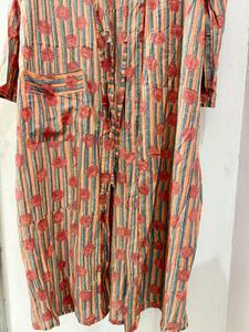 Vestido de Verano de Algodón Estampado Floral de Estilo Occidental Indio para Mujer, Largo Midi, Decoración de Cintura Tejida, Vestidos Lavables - Product Image 2