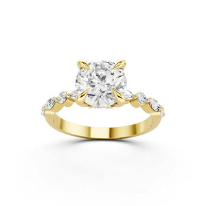 Bague en diamant cultivé en laboratoire OEM ODM personnalisée Or 14K/18K/22K Luxe pour femmes - Product Image 1