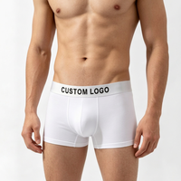 Boxers pour hommes en coton respirant de haute qualité avec logo personnalisé, taille élastique, sous-vêtements doux, fournisseur en gros