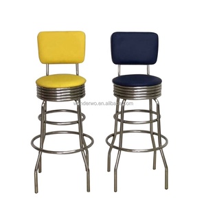Chaises <span class=keywords><strong>de</strong></span> <span class=keywords><strong>bar</strong></span> <span class=keywords><strong>en</strong></span> cuir avec repose-pieds, tabourets <span class=keywords><strong>de</strong></span> comptoir pivotants - Product Image 5