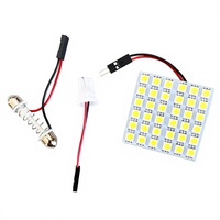 Accessoires pour véhicules, éclairage intérieur automobile, 12V blanc, 5050 SMD, 36 LED, panneau 36 SMD, lampe de lecture pour voiture, éclairage de plaque d'immatriculation