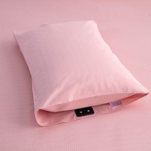 Funda de Almohada Antibacteriana, Rectangular, Tejida, Bordada con Rayas, de Algodón Orgánico con Fibra de Plata, Antiestática y Ecológica - Product Image 3