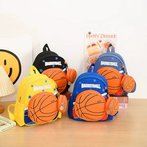 Sac d'école en nylon mignon pour enfants, basketball, football, pour garçons et filles âgés de 3 à 6 ans, léger avec des sangles à coussin d'air - Product Image 2