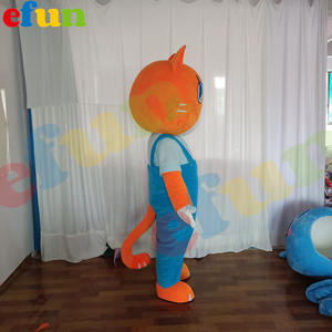 Efun <span class=keywords><strong>ชุด</strong></span>คอสเพลย์มาสคอตแมวสีส้มน่ารักกำหนดเองได้1ชิ้น - Product Image 5