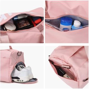 Bolsa de lona deportiva para gimnasio de viaje, bolsa de deporte con letras de gran capacidad para zapatos, bolsa de cosméticos con logotipo personalizado GreenField <span class=keywords><strong>Rose</strong></span> of <span class=keywords><strong>no</strong></span> <span class=keywords><strong>man</strong></span> <span class=keywords><strong>s</strong></span> <span class=keywords><strong>land</strong></span> - Product Image 2