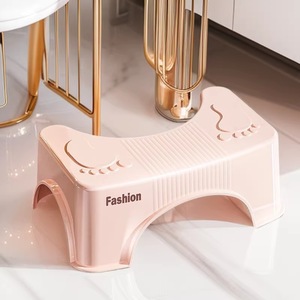 Fashion Toilet <b>Stool</b> 40x25.5x15 Cm Non Slip <b>Plastic</b> Footrest For Adults And Children Bathroom Safety Equipment - Product Image 1
