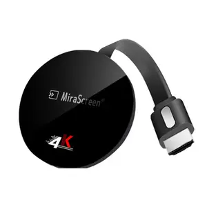 Mirascreen G7 PLUS Miracast DLNA Airplay高清电视加密狗消防电视棒4k，适用于Youtube谷歌Chromecast电视