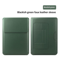 Moderne Simple Résistant À L'eau Tablette Béquille En Cuir Ordinateur Portable Housse Sac Couverture PU Matériel Fit Mac Book Air 11-15 Pouces Tapis De Souris